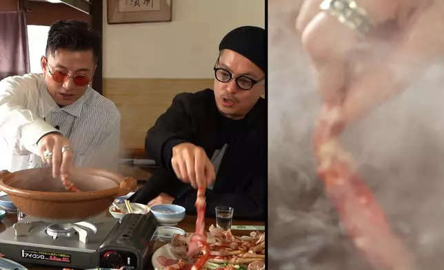 坐足三個鐘頭車品嚐的高足蟹兩食