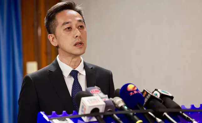 警方油尖警區助理指揮官（刑事）程知仁警司簡報案情。
