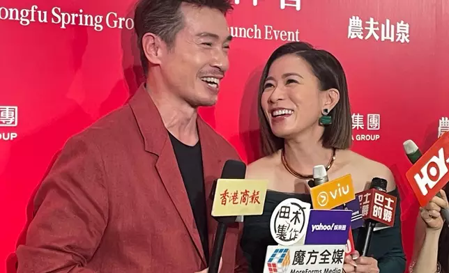 兩人表示多年沒見（本網記者攝）