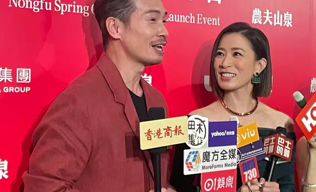 兩人表示多年沒見（本網記者攝）