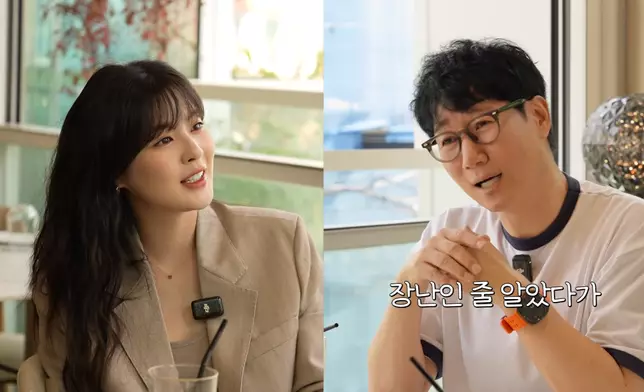 池錫辰以為李先彬當時說李光洙是理想型一事是講笑。 影片截圖