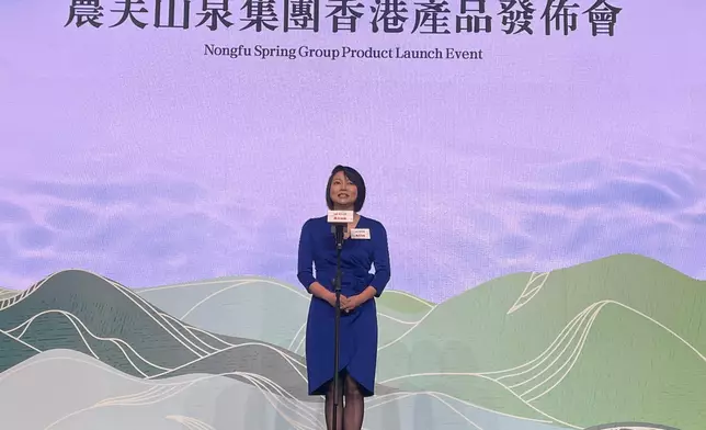 農夫山泉股份有限公司執董兼董事會秘書 韓林攸。巴士的報攝。