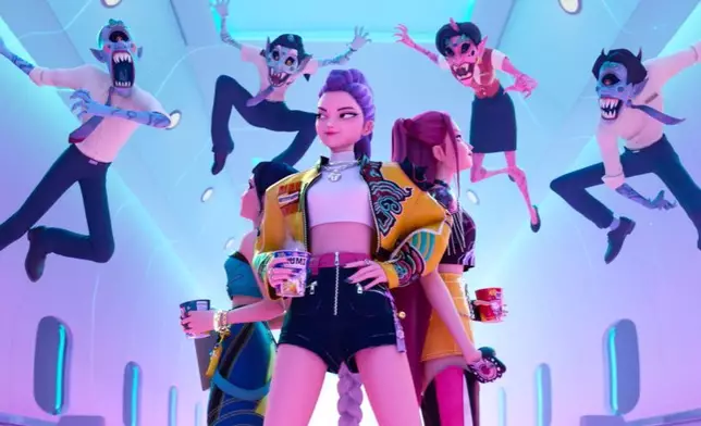 《Kpop獵魔女團》被外媒一致看好。Netflix圖片