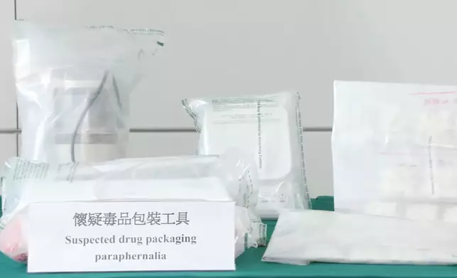 檢獲的懷疑毒品。香港海關FB