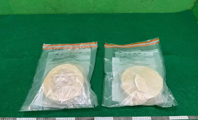 ​第二宗案件中檢獲的懷疑可卡因。 政府新聞處圖片