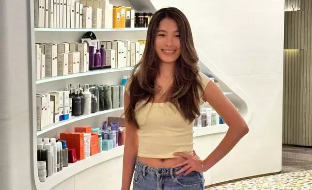 朱文慧（Teresa）熱愛跳舞。（本網記者攝）