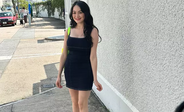 Alison，20歲，英國返，是一名混血兒，學生，修讀生物醫學科。（本網記者攝）