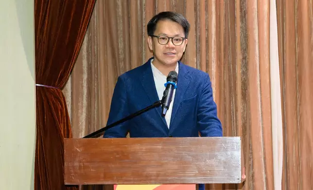 行政會議成員、立法會議員、民建聯主席陳克勤致辭