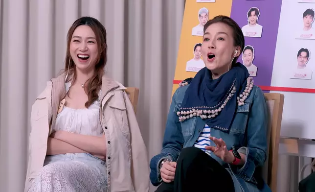 江美儀同黃嘉雯睇到勁開心。