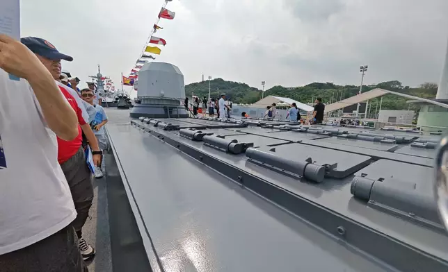運城艦的甲板。讀者提供圖片