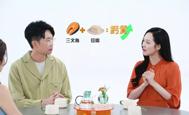 馮盈盈：我自己呢，仲會喺食豆腐嘅時候配搭埋三文魚去煮湯。