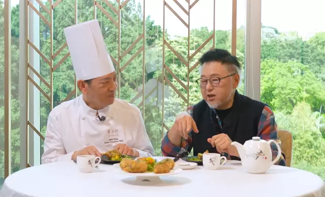 谷德昭大讚菜式夠酥香。