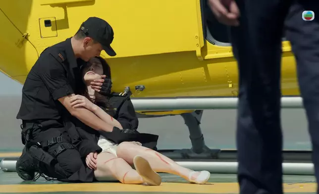 對於獲讚死得又靚又淒美，蔡潔好開心。