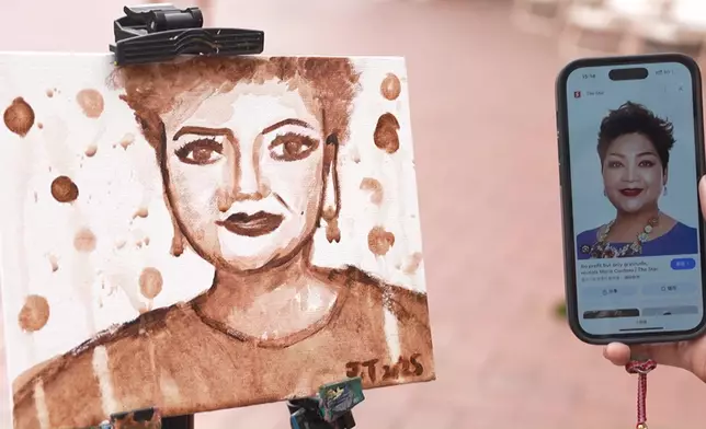 「好似佛祖」嘅肥媽畫像。