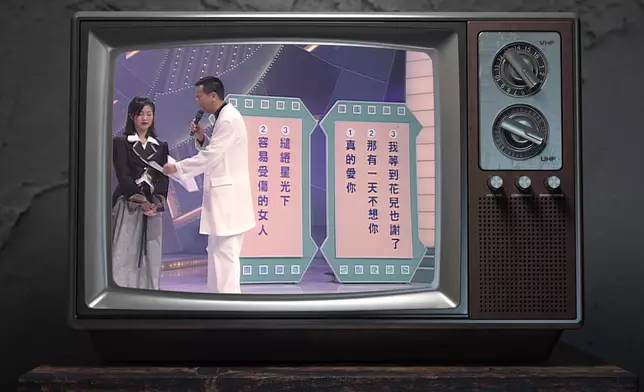 陳奕迅、楊千嬅參選新秀時於現場玩遊戲片段