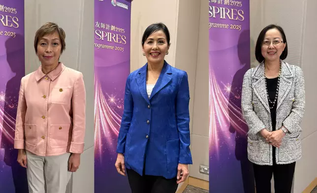 (左起) 中國銀行（香港）有限公司顧問龔楊恩慈、婦女事務委員會主席陳清霞以及香港總商會主席陳瑞娟，她們都是「友師」之一（巴士的報記者攝）