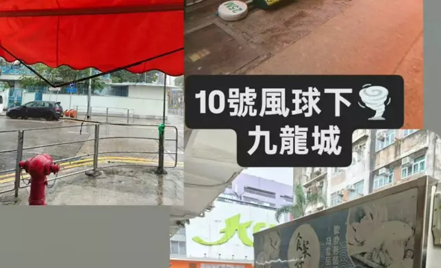 十號風球仍頂硬上開工。