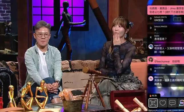 Jinny對調查的離奇遭遇，表現七情上面。