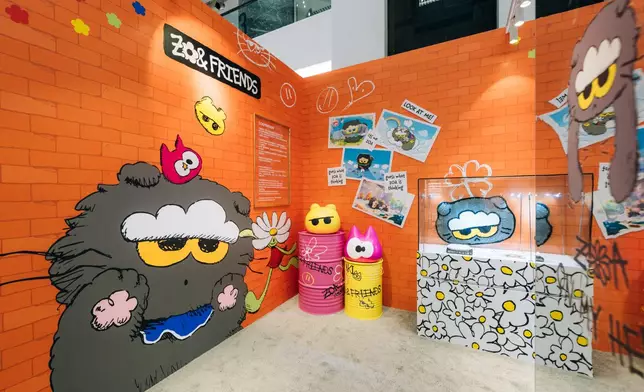 等待的時候亦設有打卡位