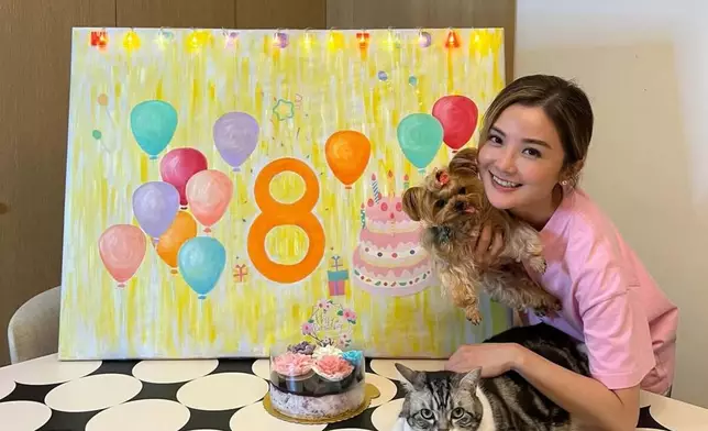 阿Sa貓狗雙全。