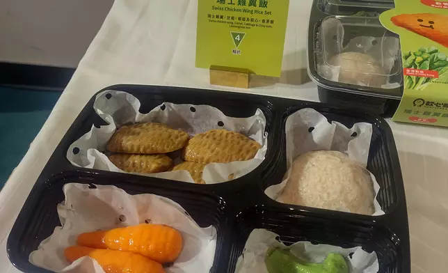 照護食標準指引等級4 級(糊狀) ——「瑞士雞翼飯」。巴士的報記者攝