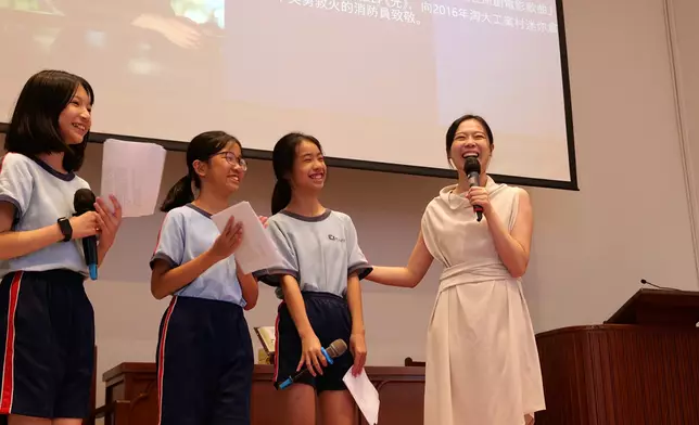 特別嘉賓唱作歌手謝雅兒小姐即席演唱《填詞魂》一曲，並與小學生對談，分享其追夢歷程與創作心路歷程，鼓勵學生勇敢面對挑戰。