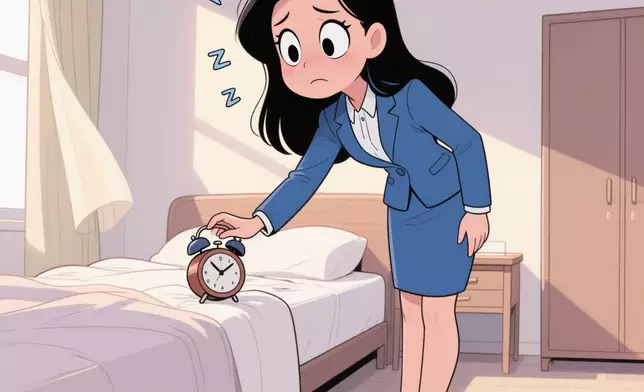 事主怒斥此舉增加女性職場成本，「要化妝就要七點起身，我份糧唔包化妝」。AI生成圖
