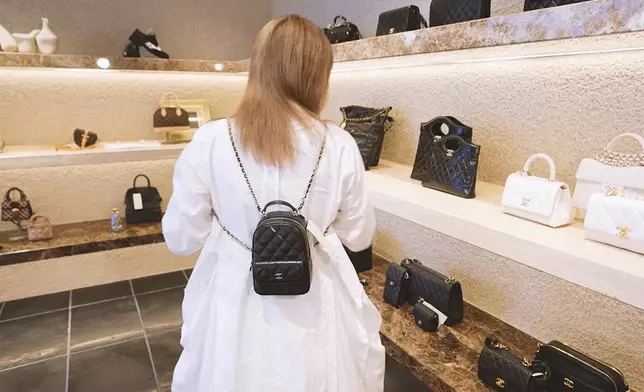 Helen被兩款同品牌的包包吸引。