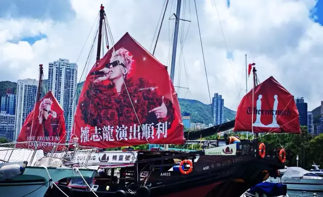 在維港上暢游的「鴨靈號」。 網上圖片