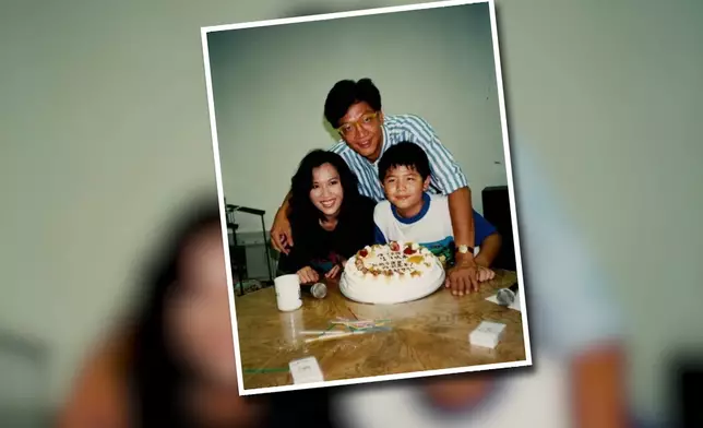 陳友與仔仔老婆的相片。