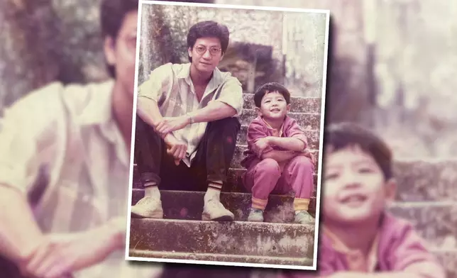 陳友與仔仔老婆的相片。