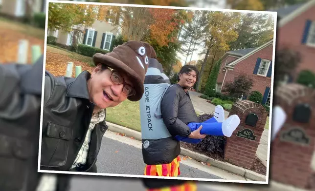 陳友與仔仔老婆的相片。