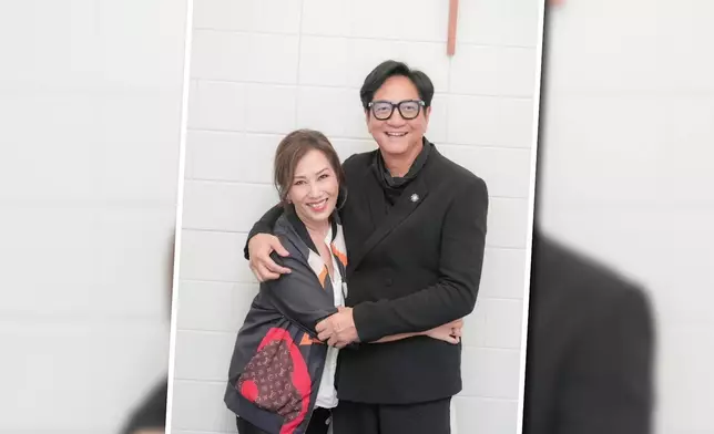 陳友與仔仔老婆的相片。