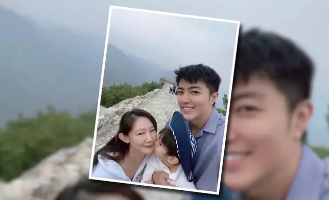 趙浚承與仔仔老婆的相片。