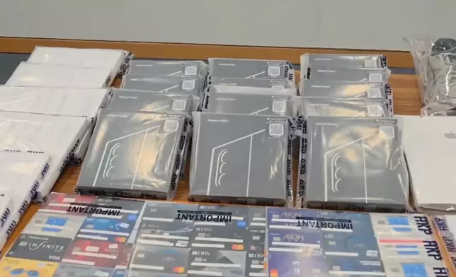 檢獲的證物。香港警察圖FB