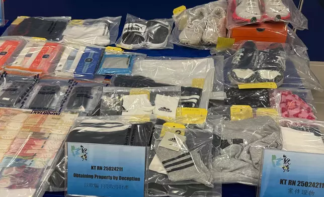 警方安中所檢證物。