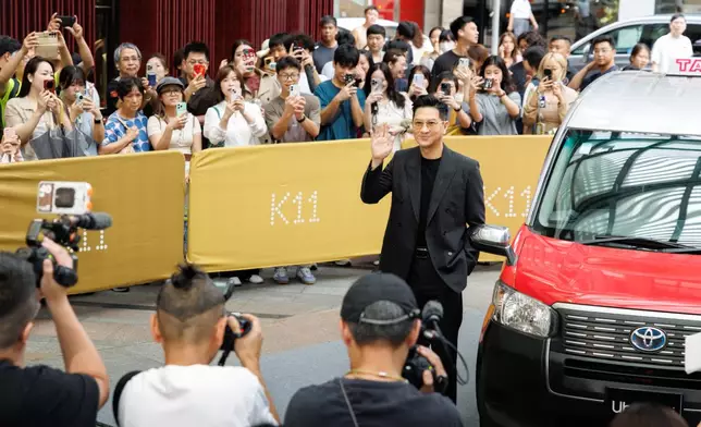 張家輝昨日（15日）出席Uber Taxi全新廣告宣傳活動。