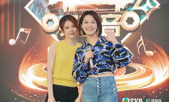 《中年好聲音3》人氣選手陳嘉琦（左）、劉曉昆（右）擔任大灣區賽區串講嘉賓