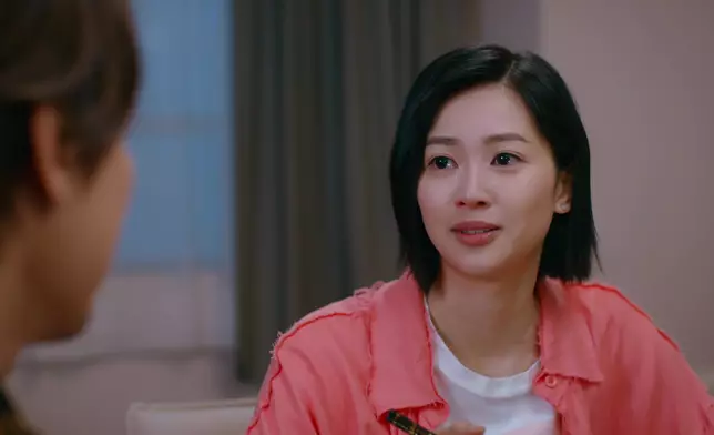 鼓起勇氣自爆已知自己是久哥女兒，但又帶點誠惶誠恐。