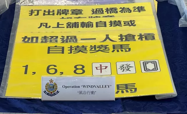 警方連日掃蕩17個非法賭檔，共拘208人。