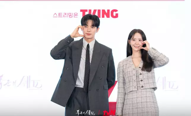 允兒與李彩玟在記者會上分享了對角色的想法。 tvN FB圖片