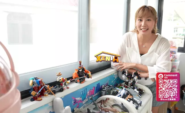 Xenia為囝囝、貓貓及兩位兄長，在家中設立不同區間。