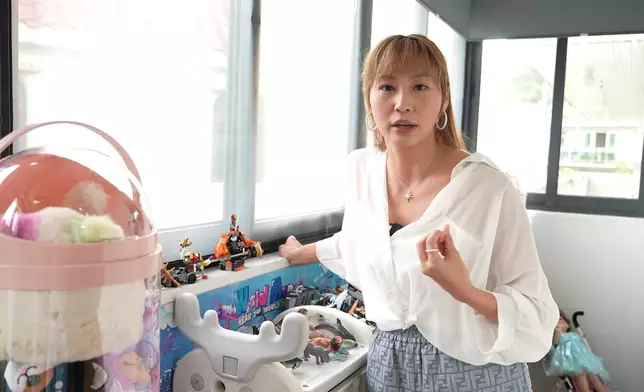 Xenia為囝囝、貓貓及兩位兄長，在家中設立不同區間。