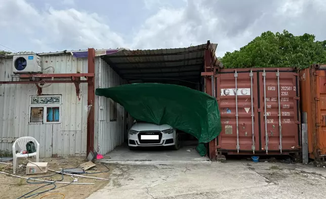 天水圍謀殺涉案車輛。