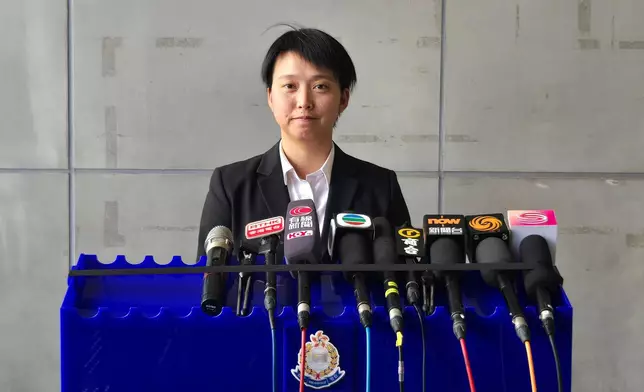 警方灣仔警區重案組第二隊主管梅頌雅督察。