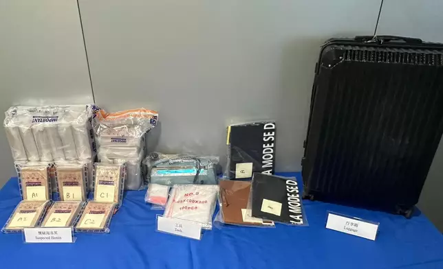 警方展示證物。