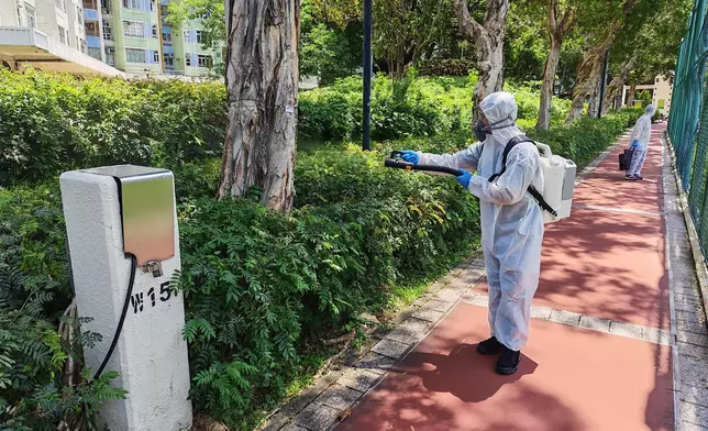 康文署加強防控蚊患以防範基孔肯雅熱。 政府新聞處圖片