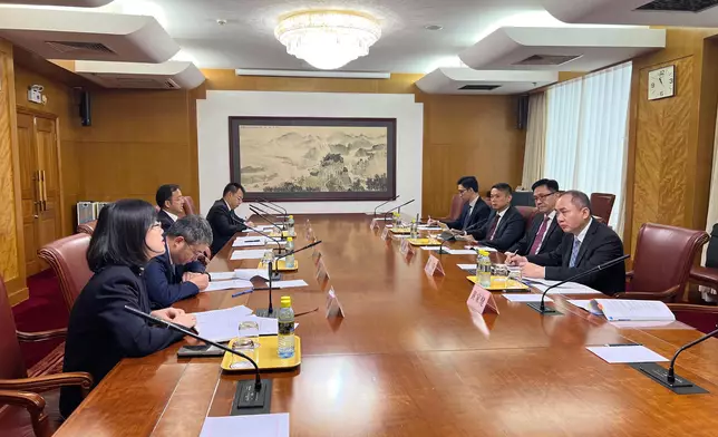 創新科技及工業局局長訪問北京。政府新聞處圖片