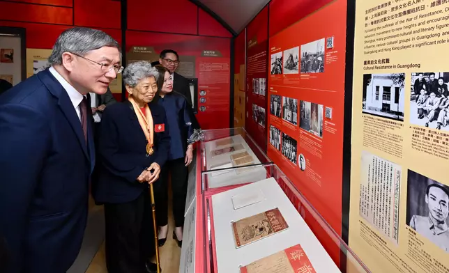 香港抗戰及海防博物館推出粵港兩地抗戰歷史展覽 政府新聞處圖片