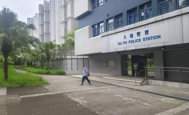 林志誠約早上十二點離開大埔警署。